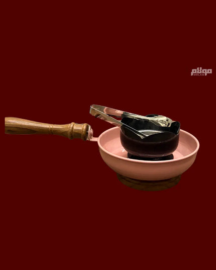 Charcoal Incense Burner with Wooden Handle